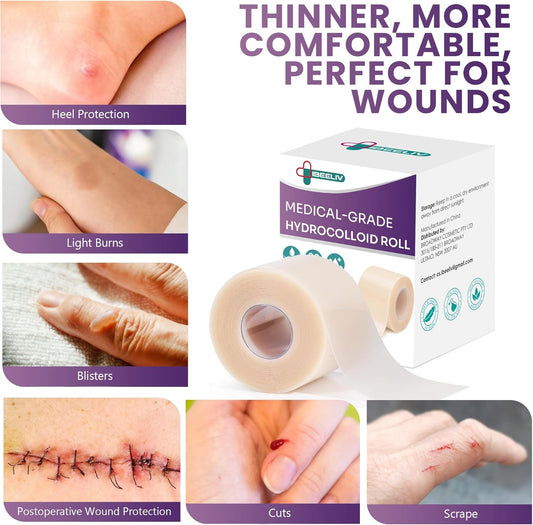 IBEELIV Hydrocolloid Roll for Wound Care: 1.5M